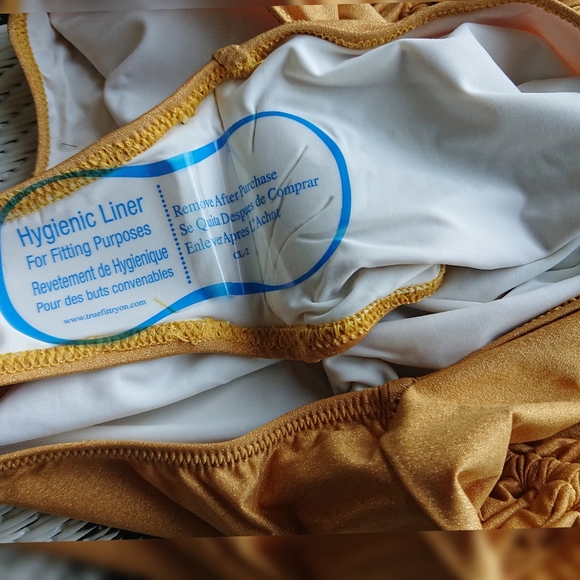 Solid & Striped Paula Suit in Metallic Gold NWT - Picture 11 of 15